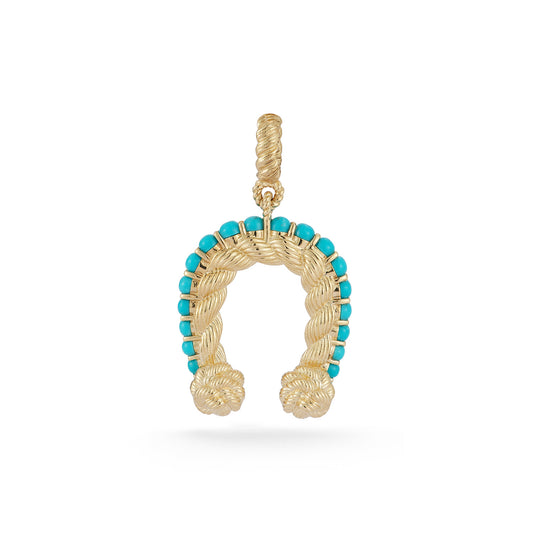 Leona Turquoise Horseshoe Charm