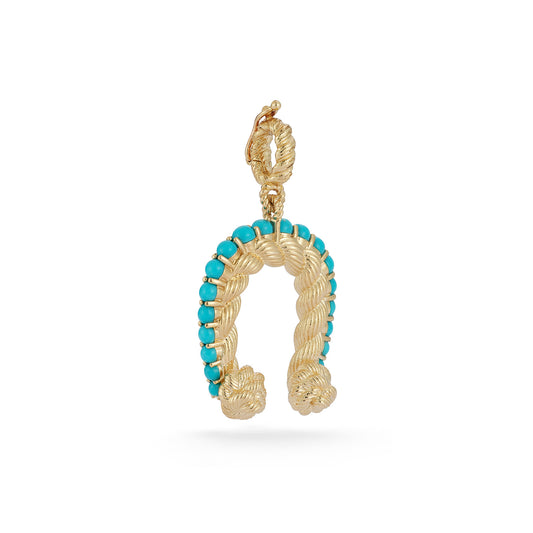 Leona Turquoise Horseshoe Charm