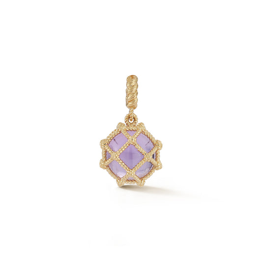 Leona Basket Charm in Amethyst